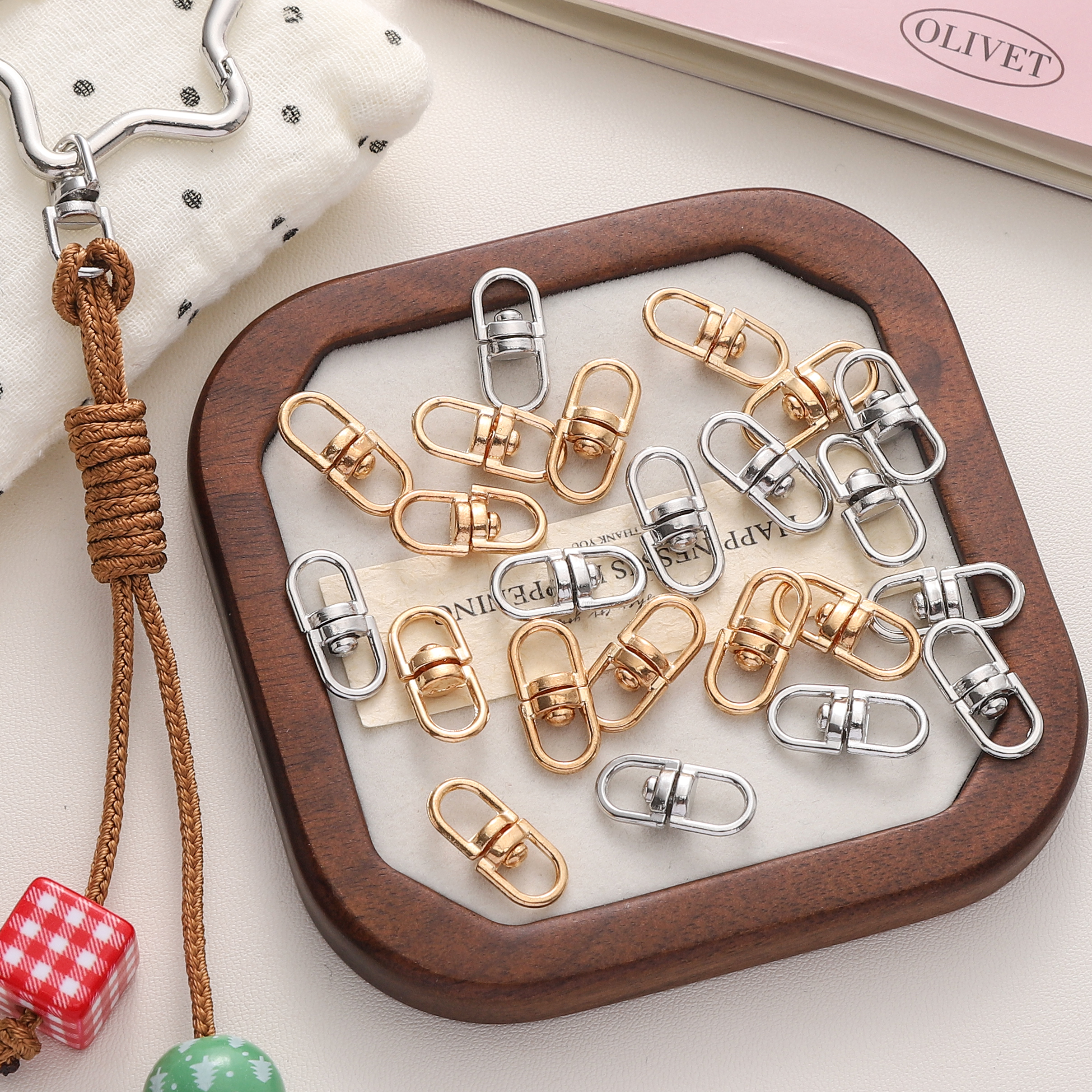 Jewelry Making Degree - 10/20Pcs 8x19mm KC Gold/Rhodium Color Alloy