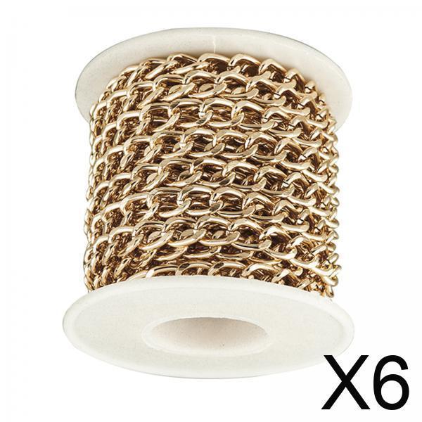 Chain Roll Cable - Golden Aluminum Cable Chain Spool for