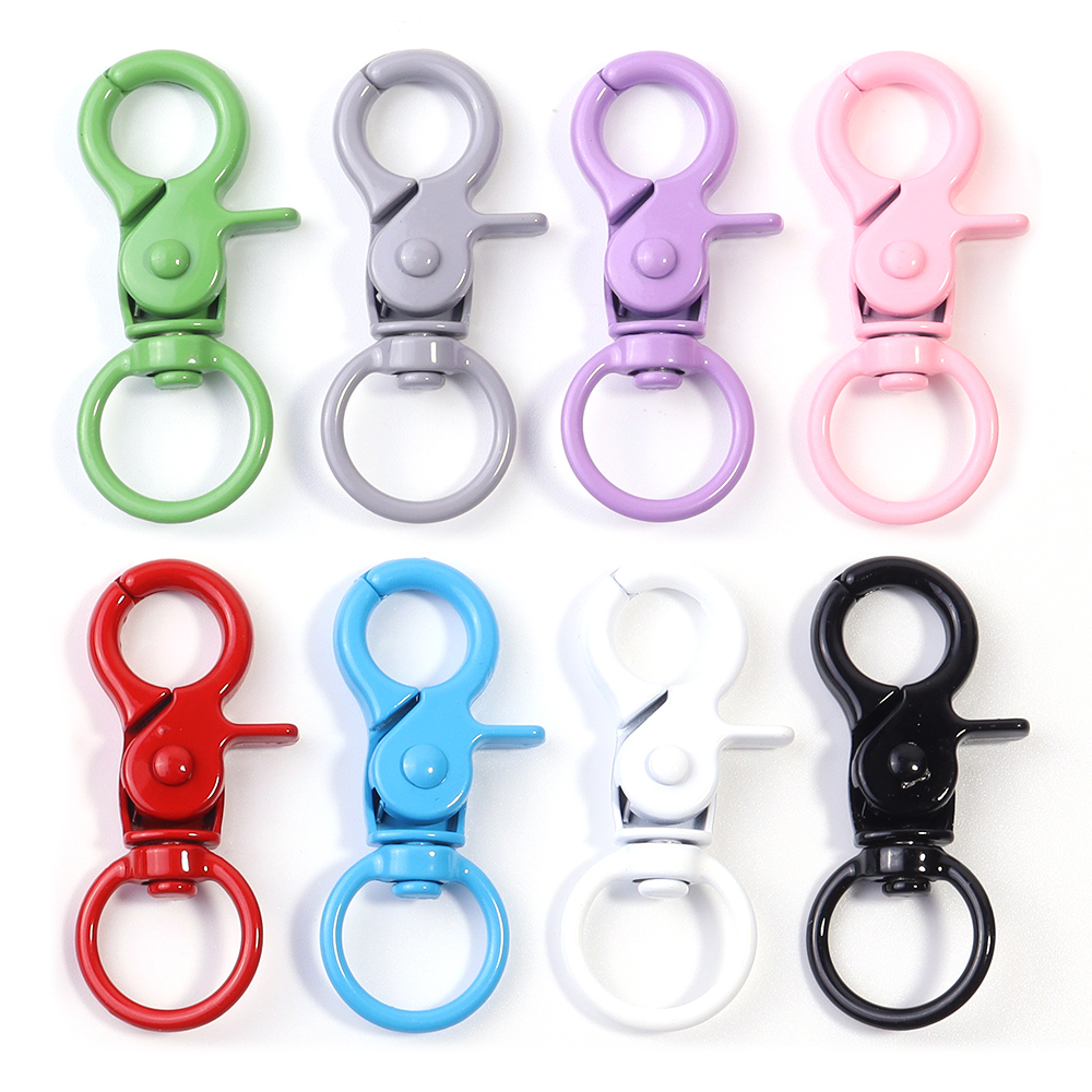 Jewelry Making Metals - 5Pcs/Lot Colorful Swivel Lobster Clasp Hooks