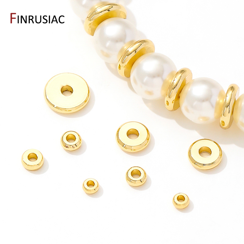 Jewelry Making Equipment - 18K Gold Plated Brass Flat Spacer
