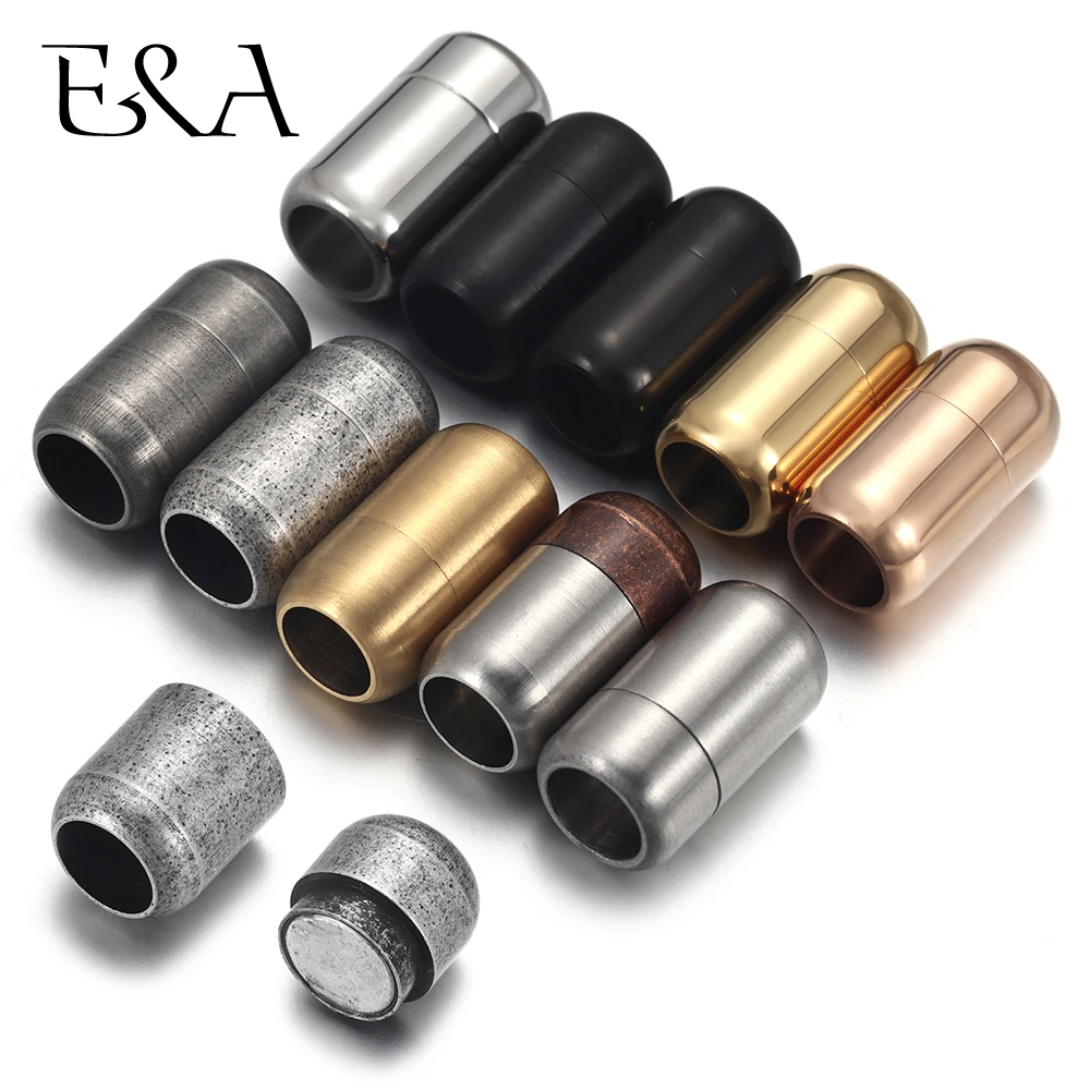 Jewelry Making Necklaces - Stainless Steel 3mm-8mm Round Magnetic Clasps