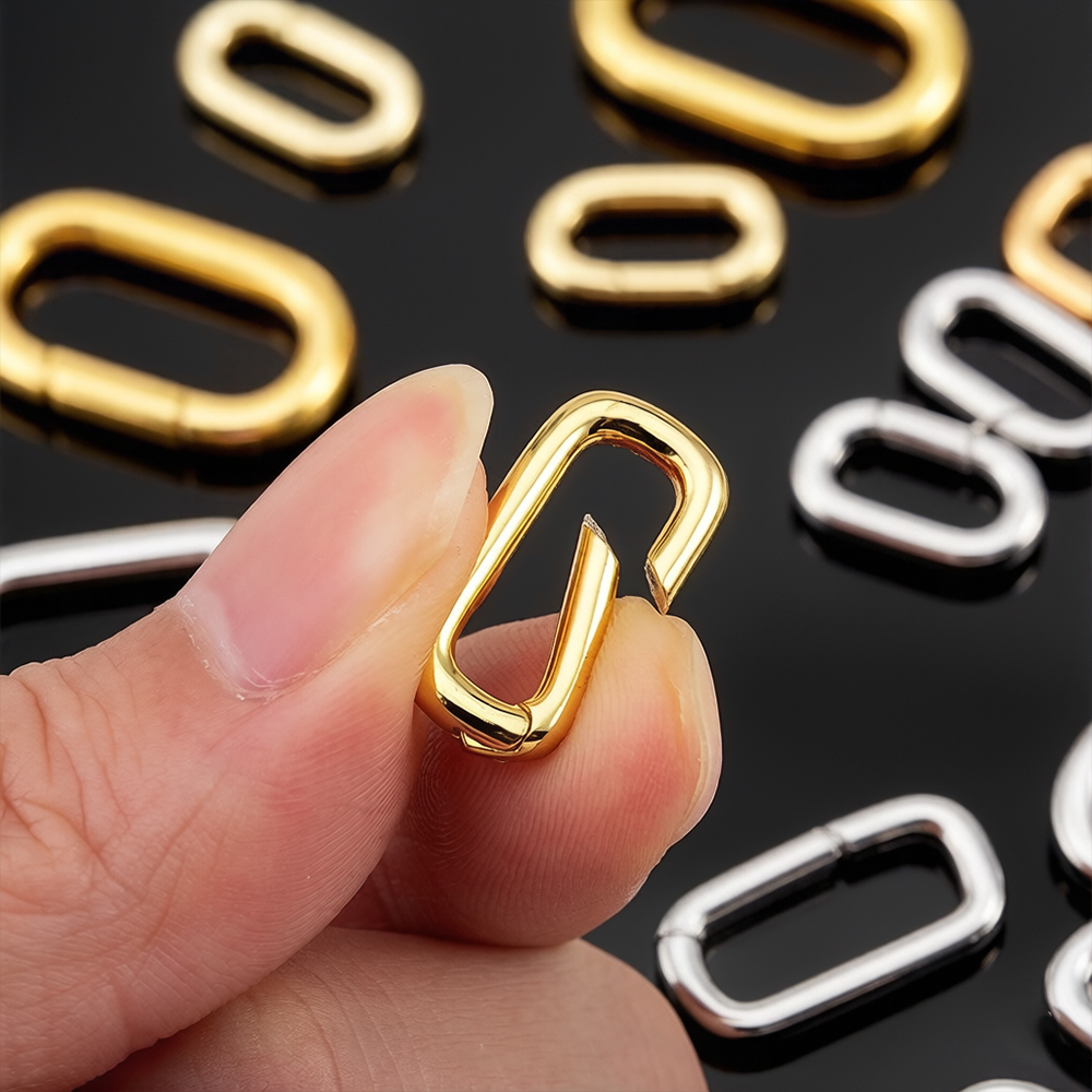 Jewelry Making Metals - 2pcs 18K Gold Plated Filled Oval