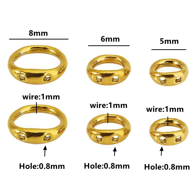 30pcs 5/6/8mm Stainless Steel  - Jewelry Making Necklaces recension och pris