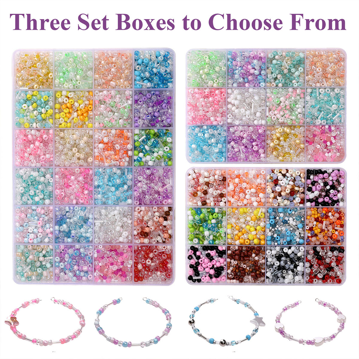 24 Grid Mixed Size Glass Seed  - Jewelry Making Degree recension och pris