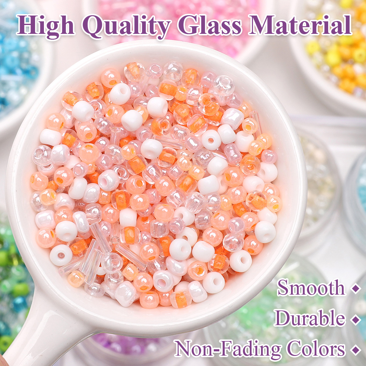 24 Grid Mixed Size Glass Seed  - Jewelry Making Degree recension och pris