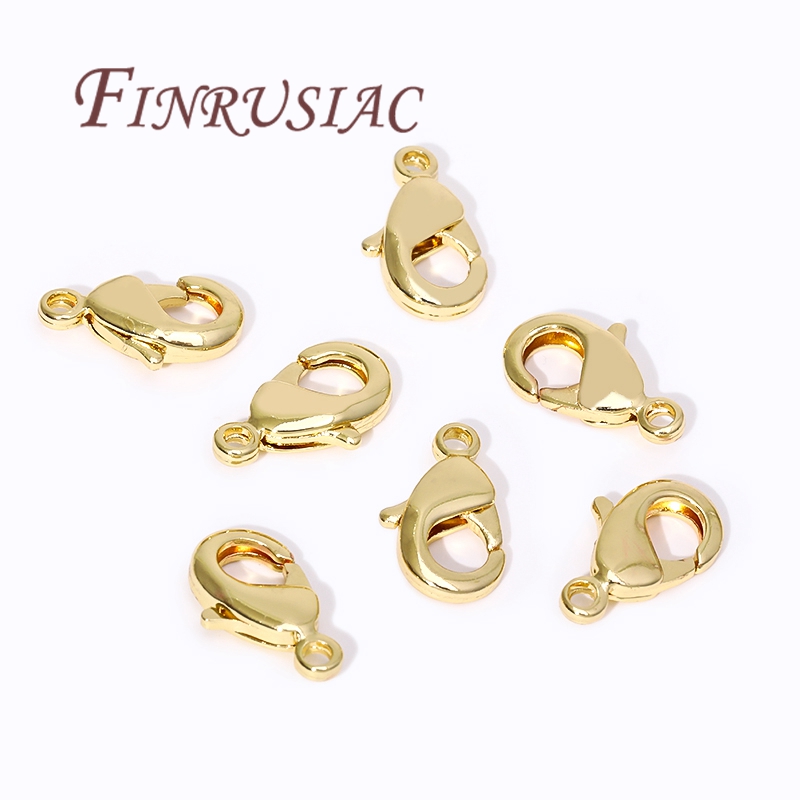 18K Gold Plated Lobster Clasps - Jewelry Making Supplies recension och pris