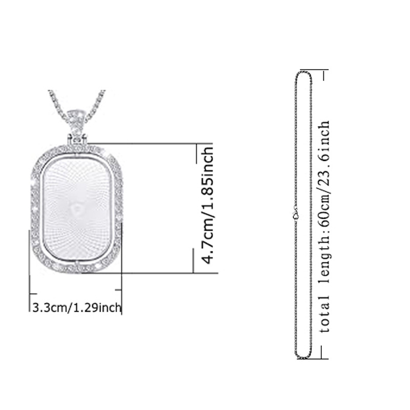 Personalized Custom Rectangula - Jewelry Making Metals recension och pris
