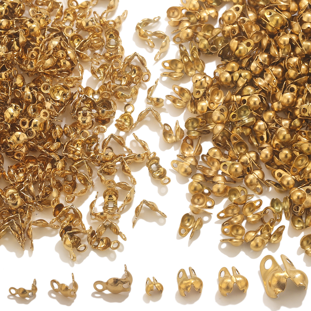 50pcs PVD Gold Plated Stainles - Jewelry Making Metals recension och pris