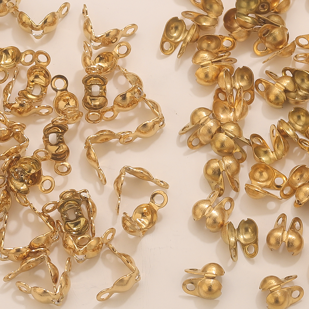 50pcs PVD Gold Plated Stainles - Jewelry Making Metals recension och pris