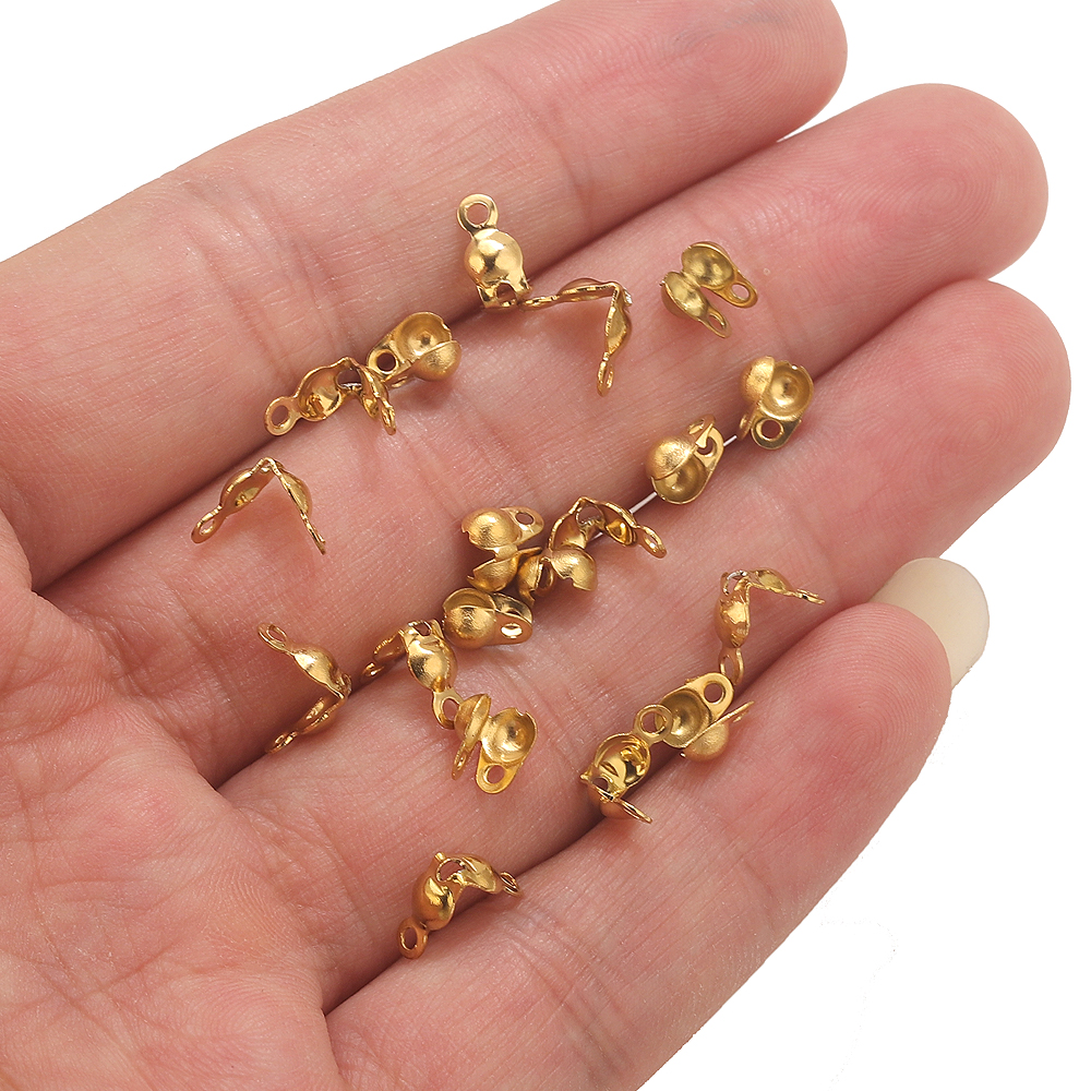 50pcs PVD Gold Plated Stainles - Jewelry Making Metals recension och pris