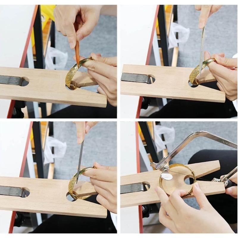 F42F Wooden Rings Clamp Table  - Jewelry Making Process recension och pris