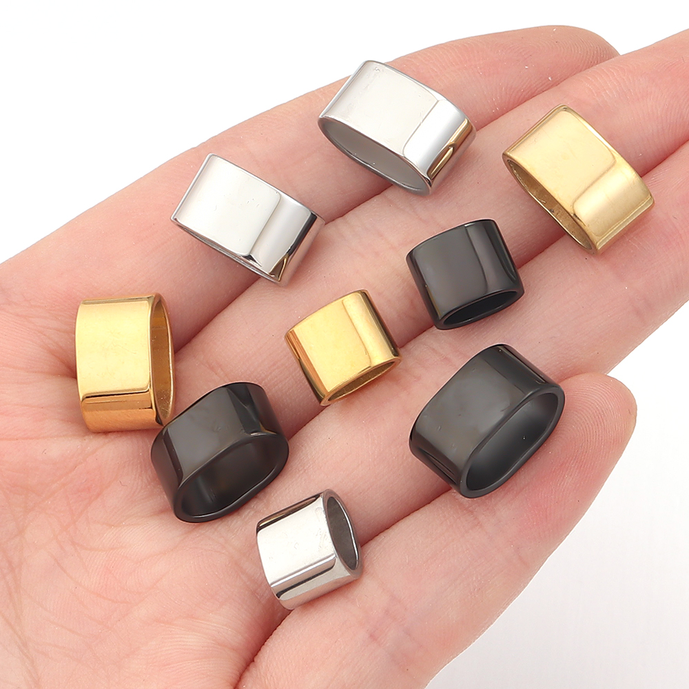 6pcs Flat Stainless Steel Tube - Jewelry Making Metals recension och pris