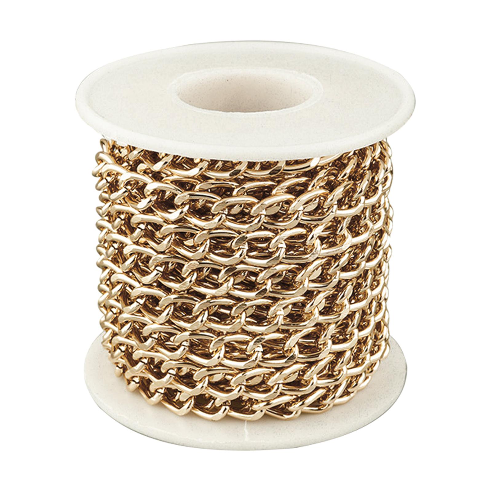 Silver Gold Aluminum Curb Link - Chain Roll Cable recension och pris