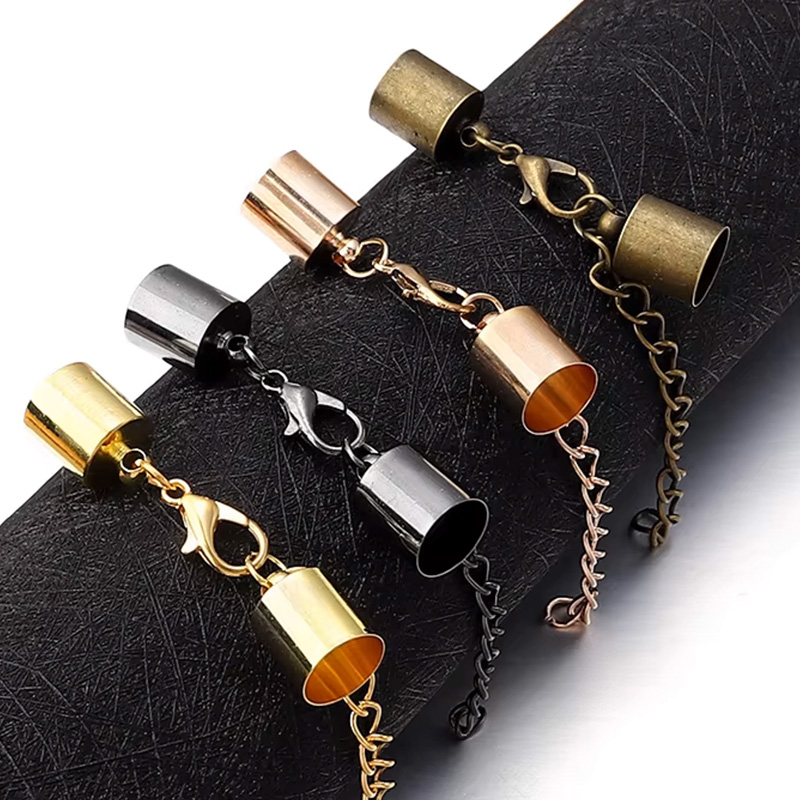 10Sets Leather Cord End Caps W - Jewelry Making Necklaces recension och pris