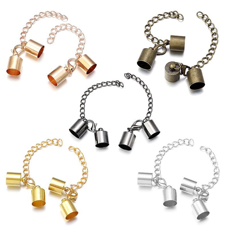 10Sets Leather Cord End Caps W - Jewelry Making Necklaces recension och pris