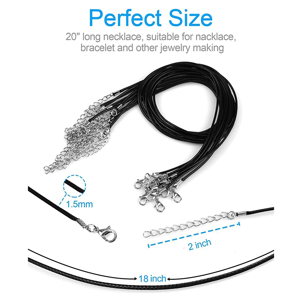 ABQR 24PCS Cord Necklace, 20 i - Jewelry Making Necklaces recension och pris