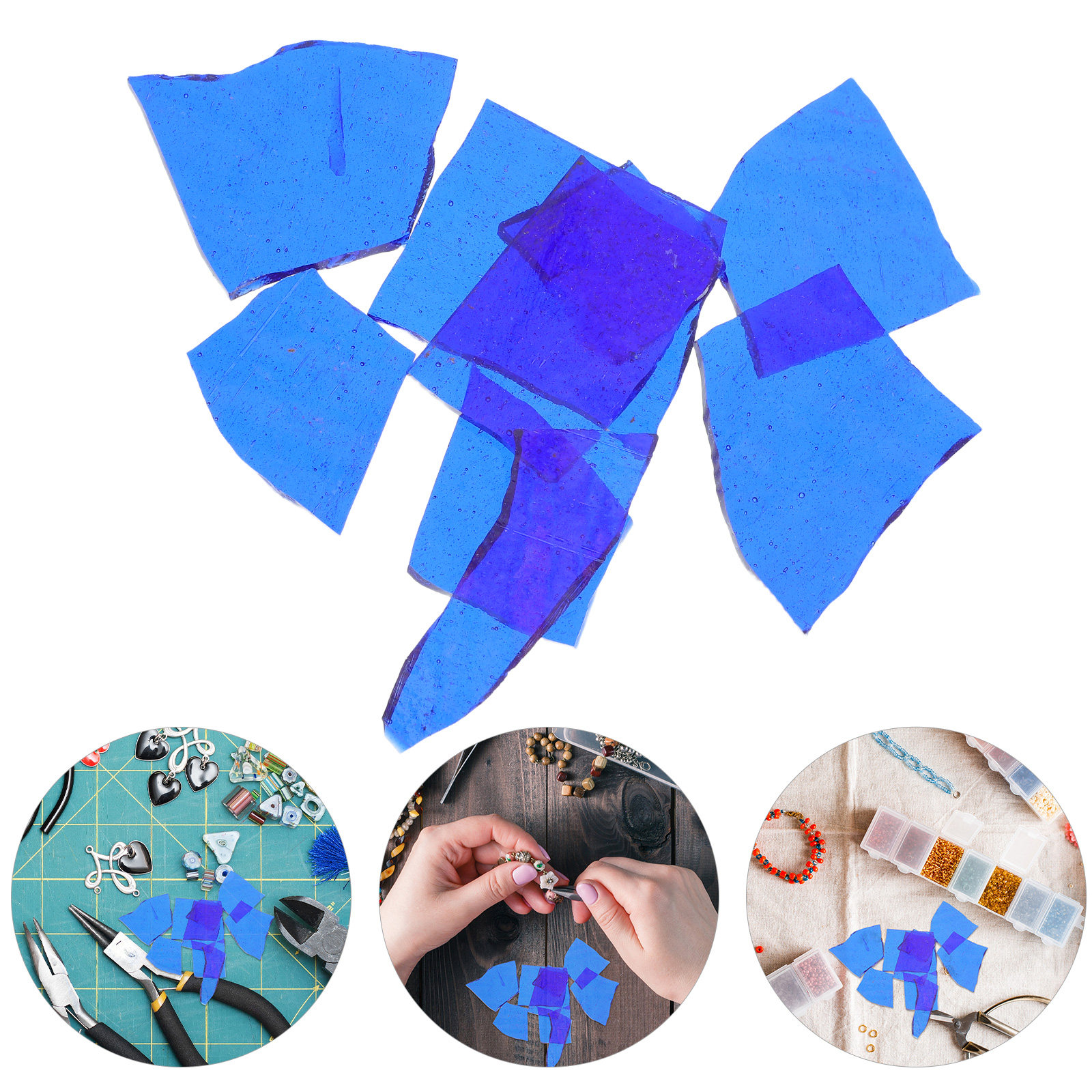 Colored Glass Slices Confetti  - Jewelry Making For Beginners recension och pris