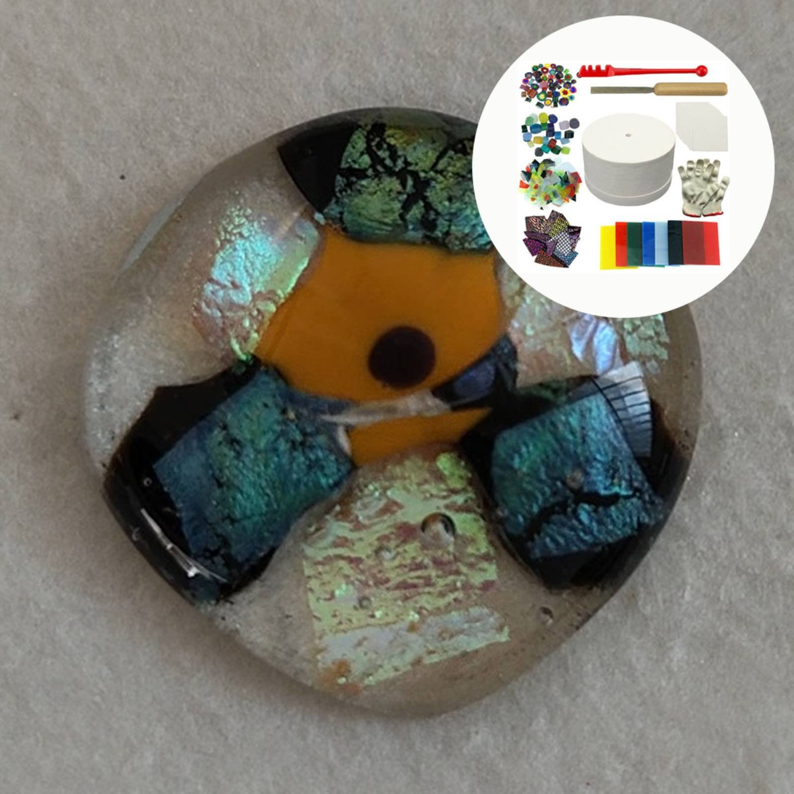 10 Pieces Microwave Glass Fusi - Jewelry Making For Beginners recension och pris