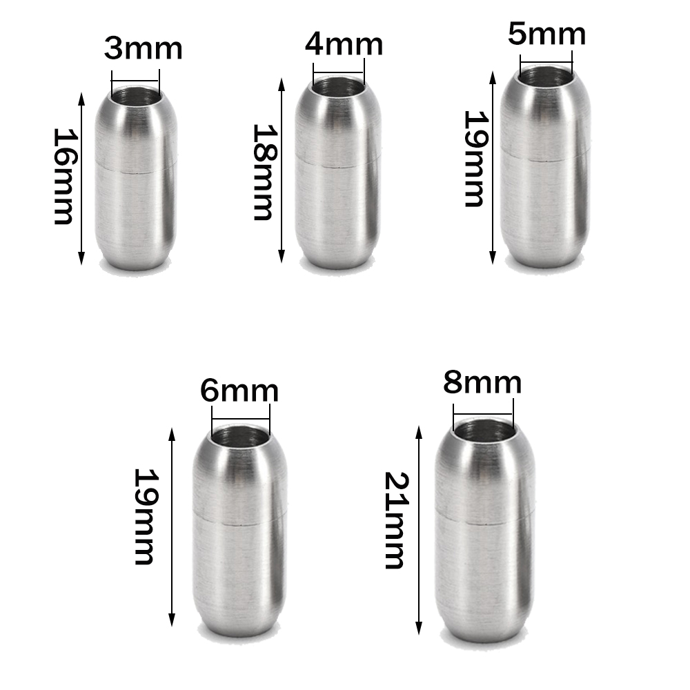 2pcs Stainless Steel Magnetic  - Jewelry Making Supplies recension och pris