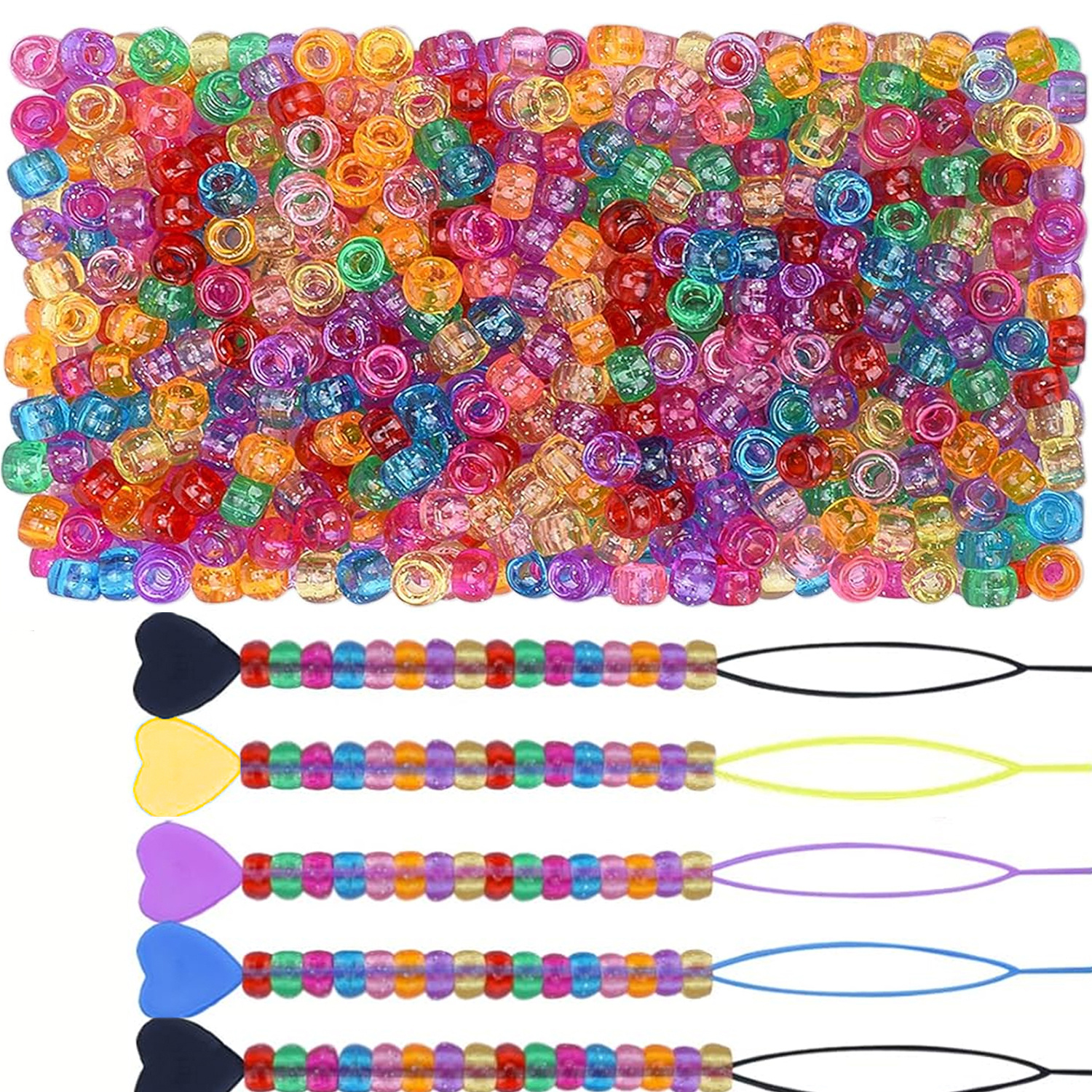 500PCS 9 × 6mm glitter small h - Jewelry Making Tools recension och pris
