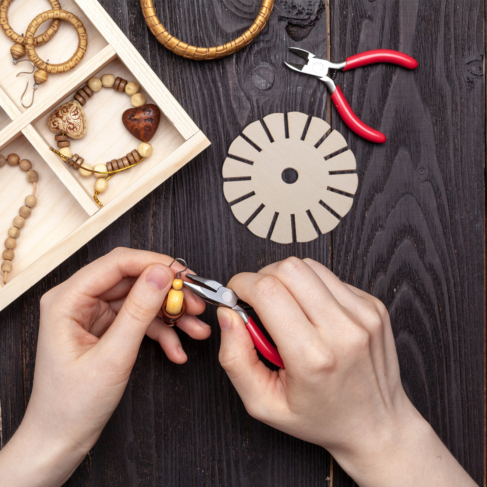 10Pcs Wooden Bracelet Braiding - Jewelry Making For Beginners recension och pris
