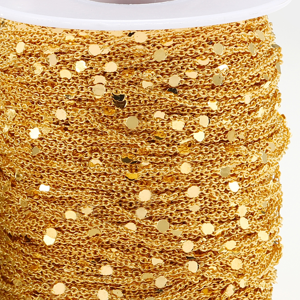 10Meters/Roll Sequins Chain Go - Chain Roll Cable recension och pris