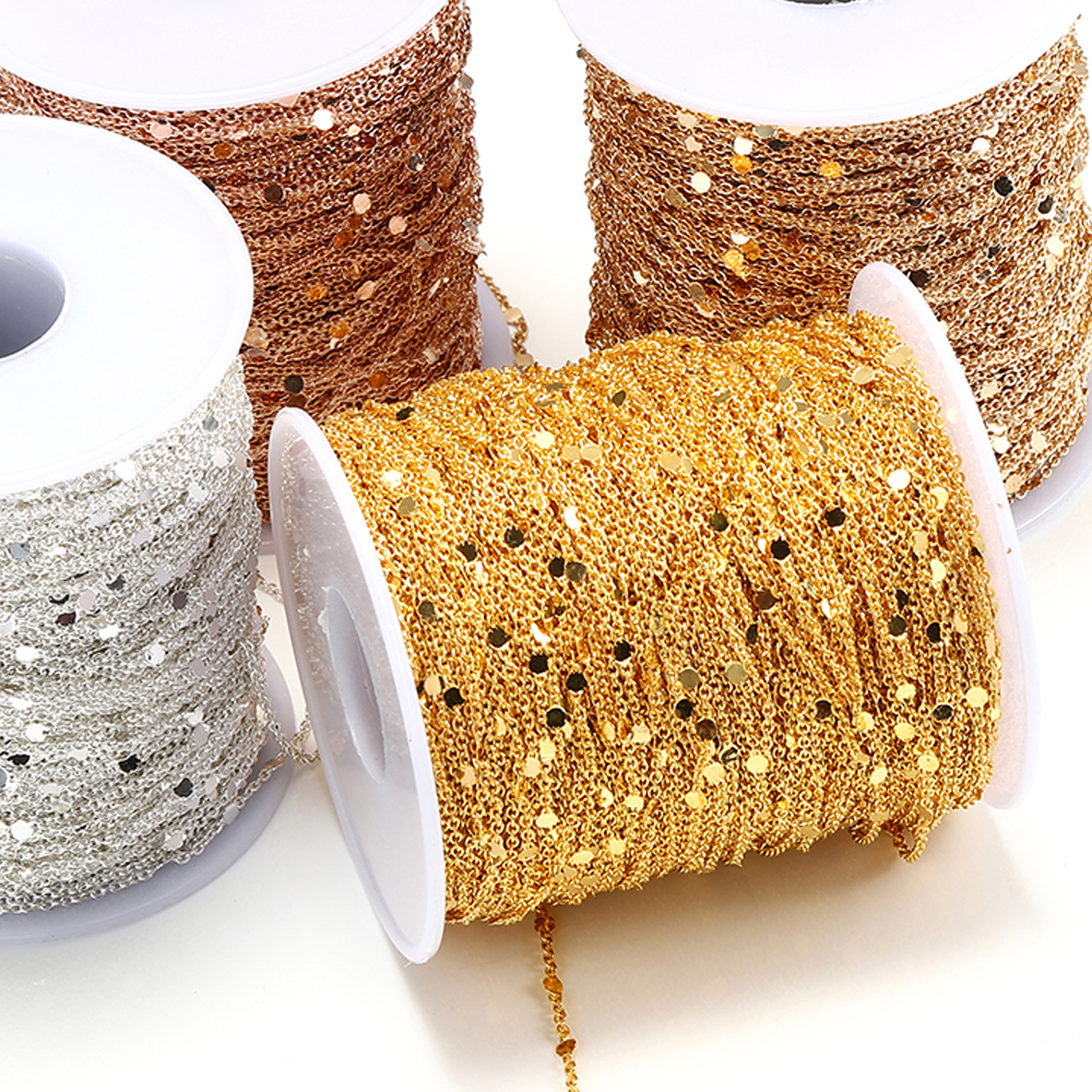 10Meters/Roll Sequins Chain Go - Chain Roll Cable recension och pris
