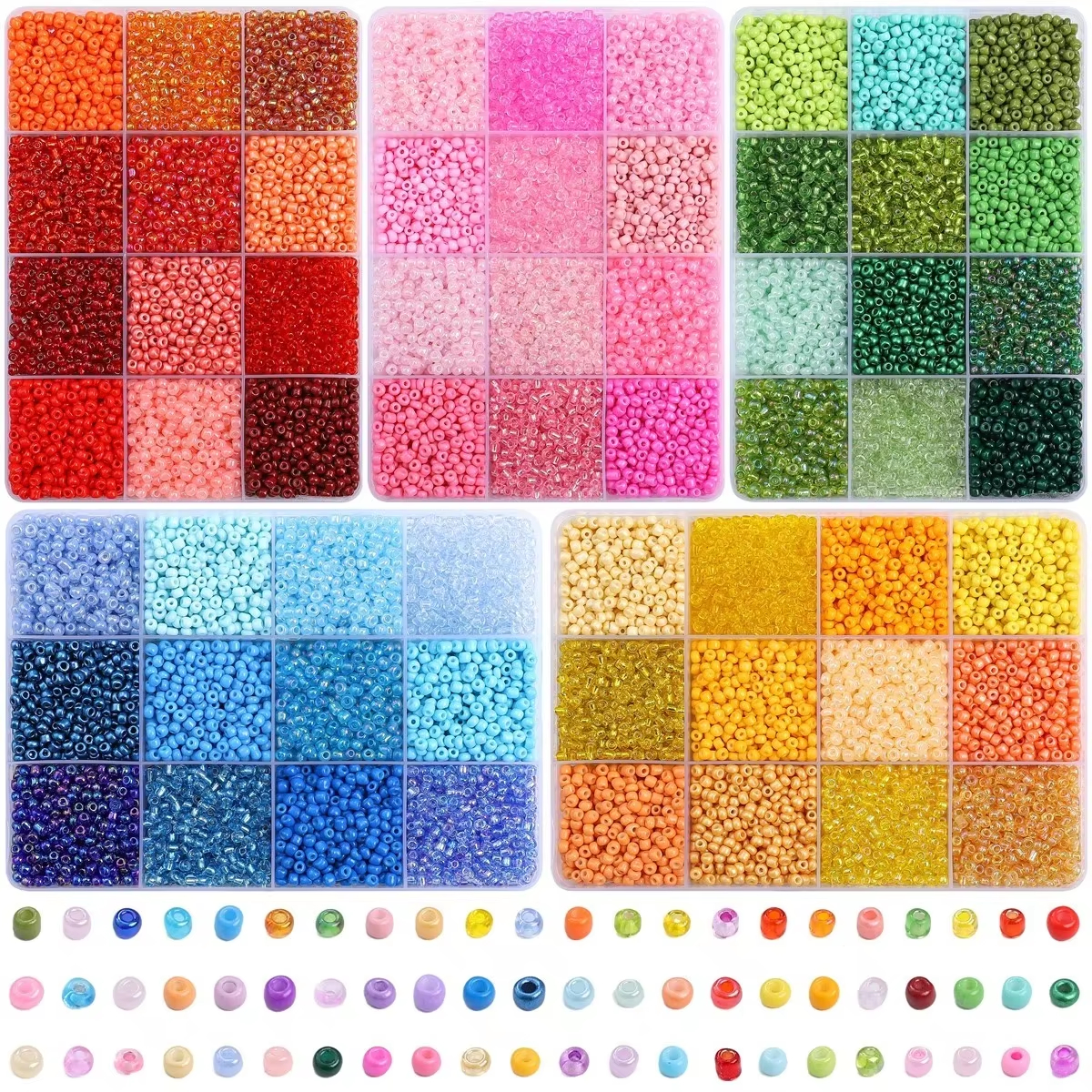 3600pcs 3mm Glass Seed Beads,  - Jewelry Making Degree recension och pris