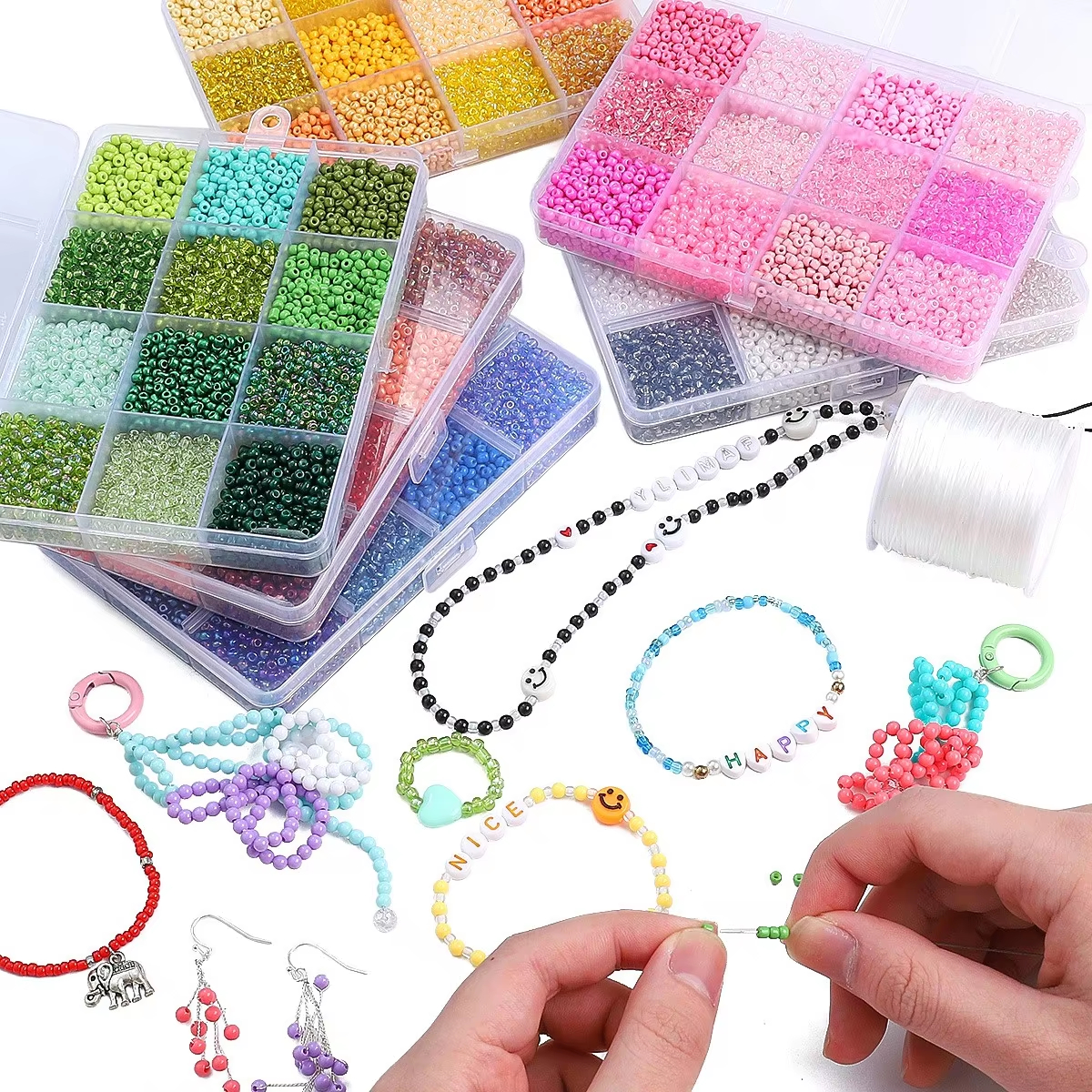 3600pcs 3mm Glass Seed Beads,  - Jewelry Making Degree recension och pris