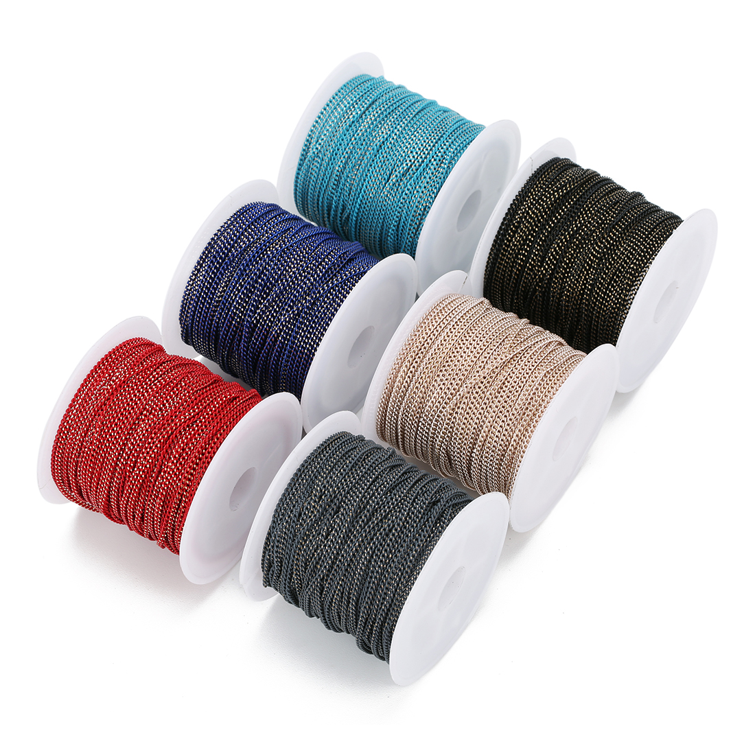 10Yards/Roll 1.5mm Copper Link - Chain Roll Cable recension och pris
