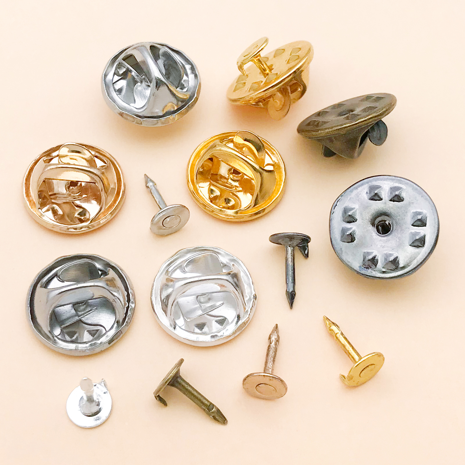 50pcs 8mm 11mm Pin+ Back Stabb - Jewelry Making Parts recension och pris