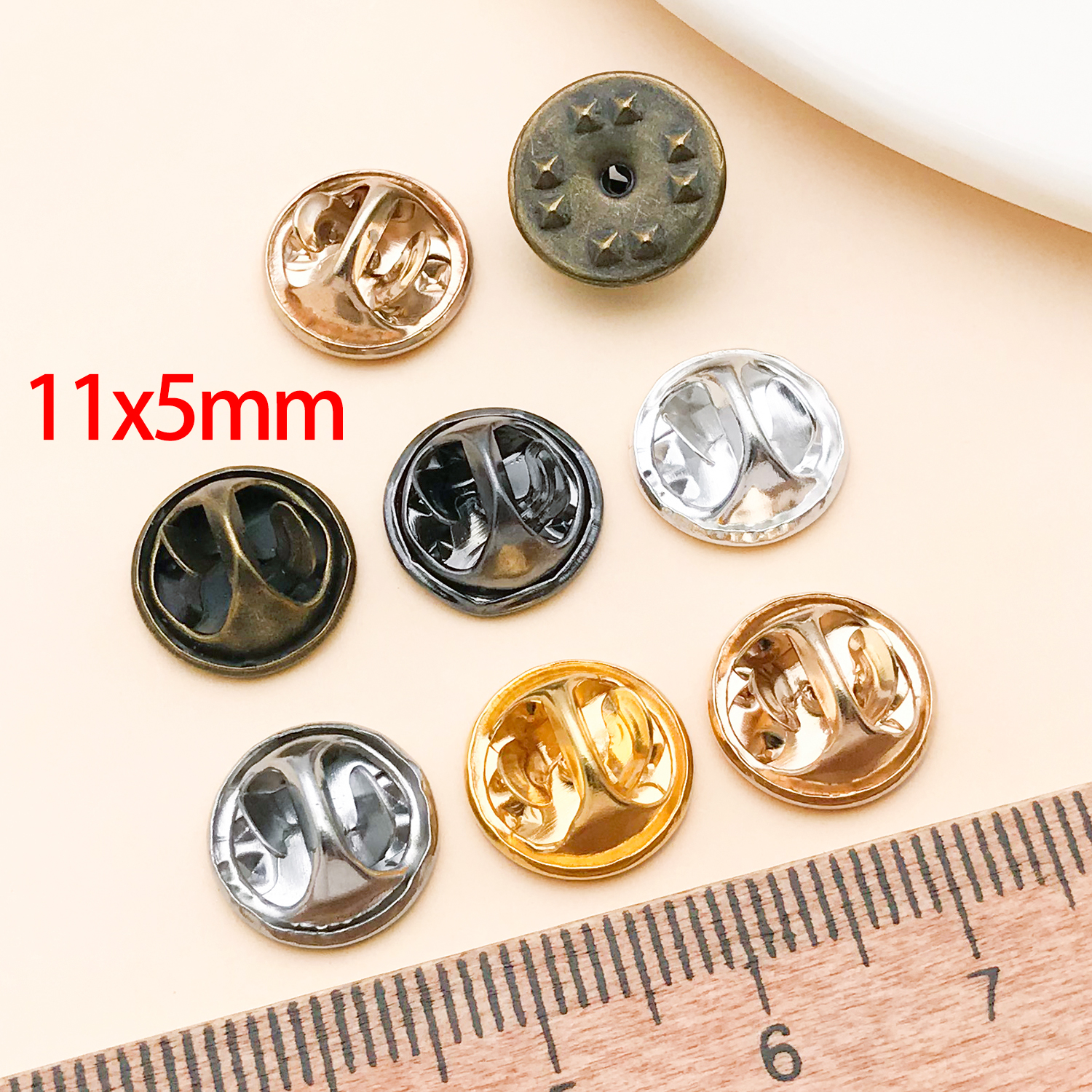 50pcs 8mm 11mm Pin+ Back Stabb - Jewelry Making Parts recension och pris