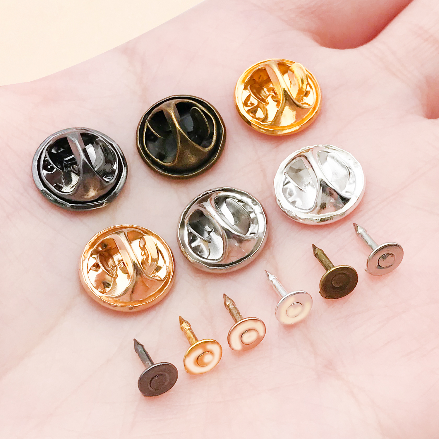 50pcs 8mm 11mm Pin+ Back Stabb - Jewelry Making Parts recension och pris