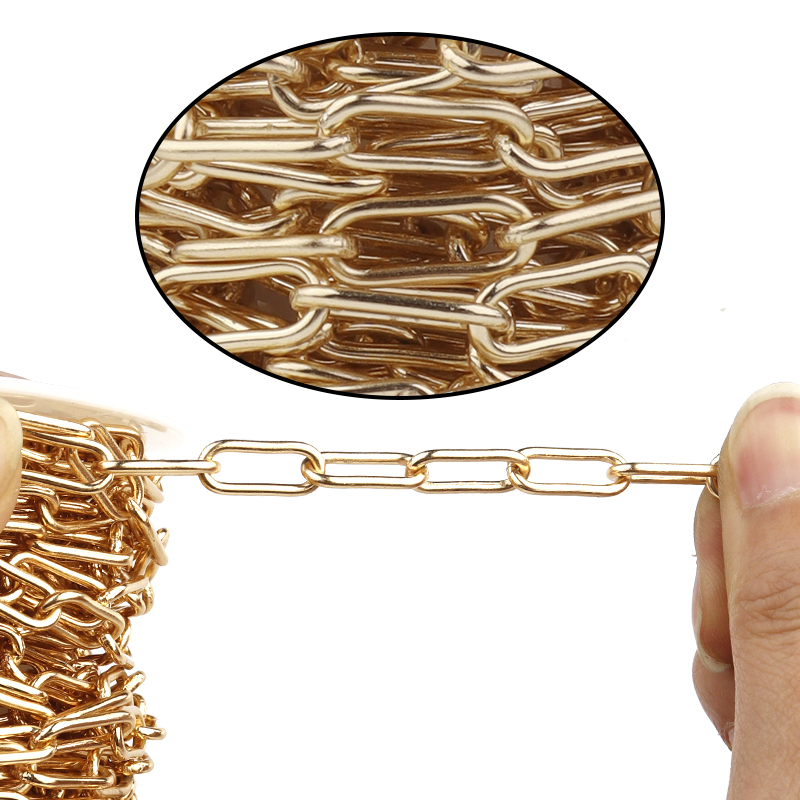 5 yards/roll Iron Paperclip Ch - Chain Roll Cable recension och pris
