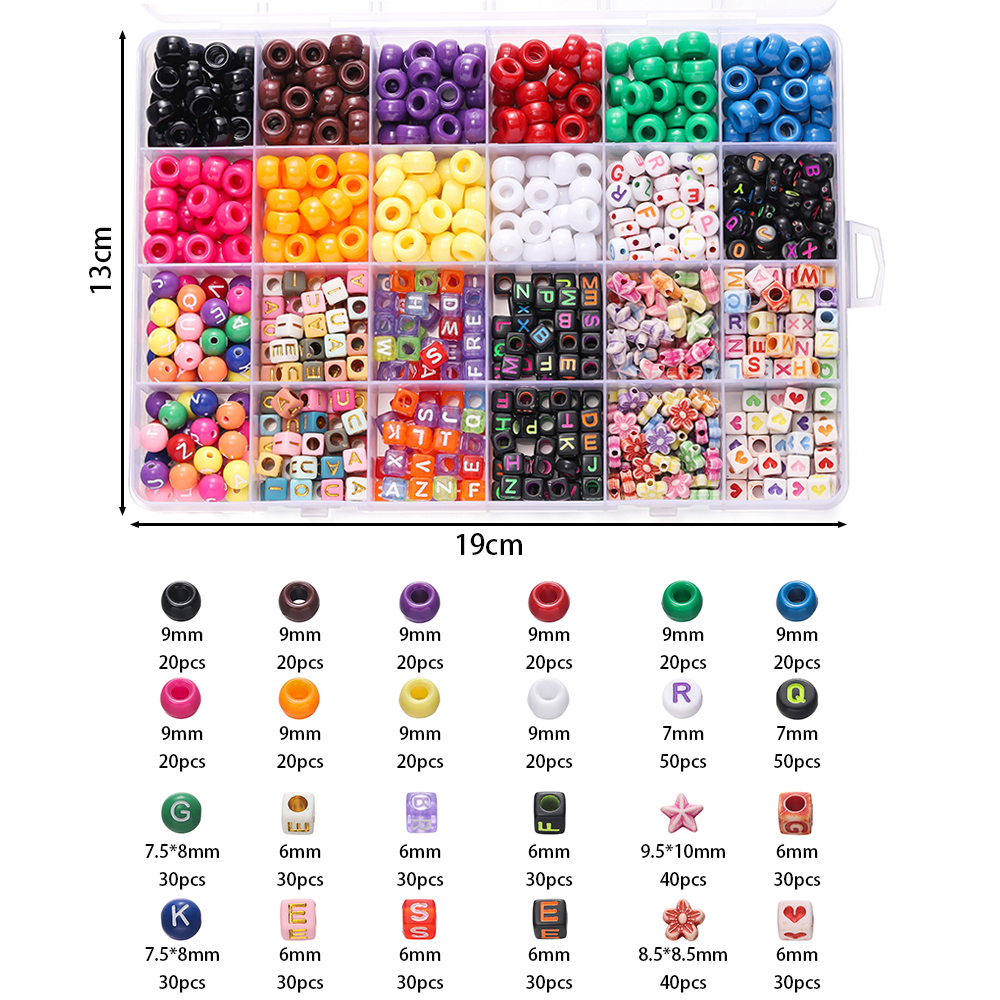 680pcs/Box Colorful Acrylic Po - Jewelry Making Degree recension och pris