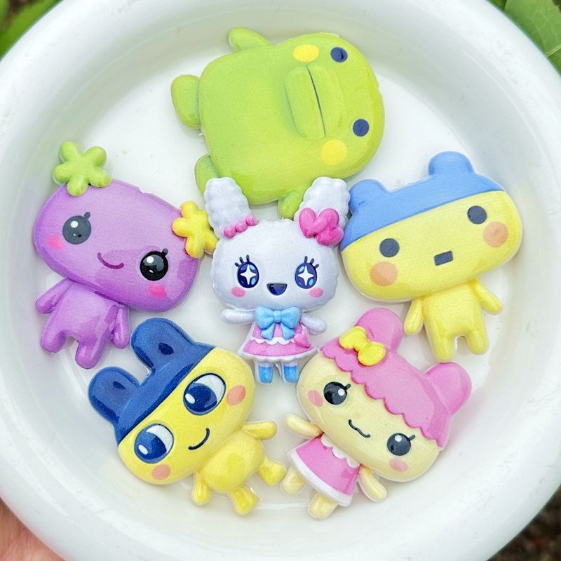 45mm Cartoon Tamagotchi double - Jewelry Making Parts recension och pris