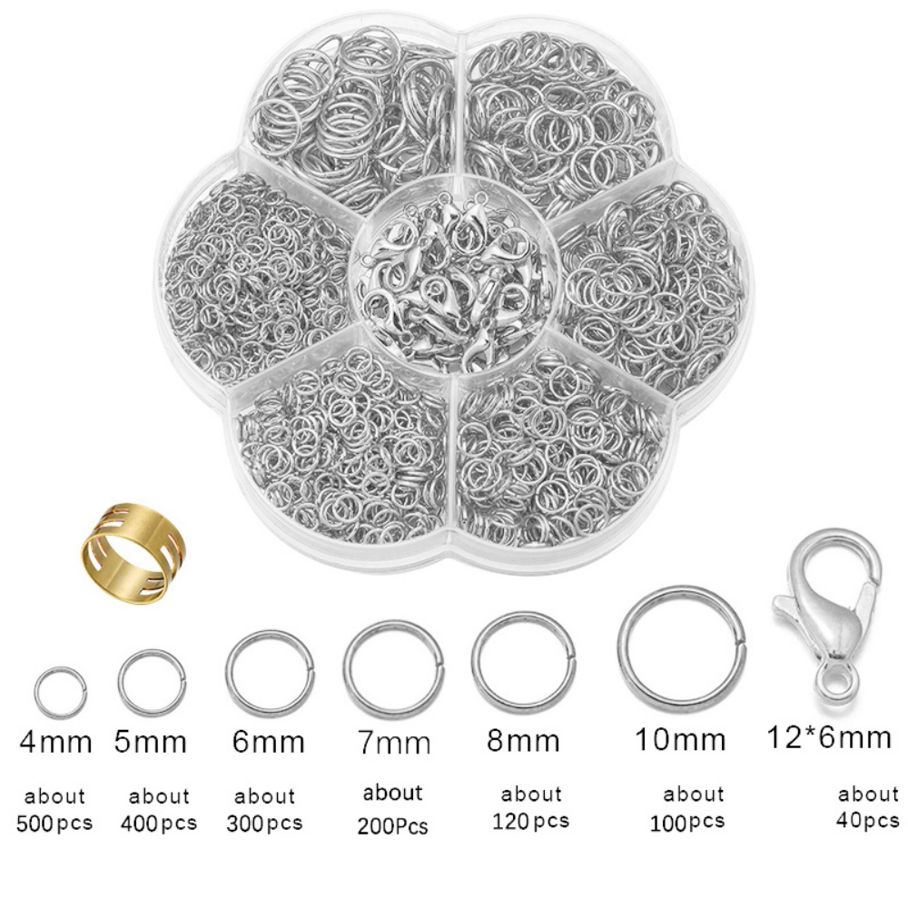 1 Box Jump Rings DIY Jewelry F - Jewelry Making For Beginners recension och pris