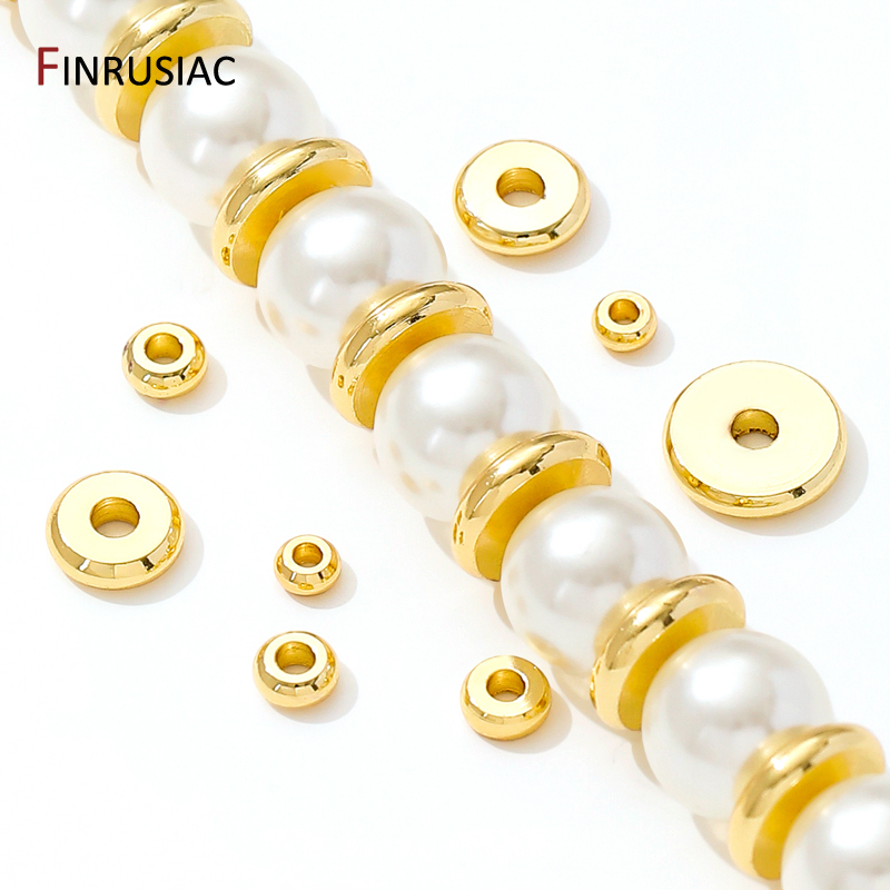 18K Gold Plated Brass Flat Spa - Jewelry Making Equipment recension och pris