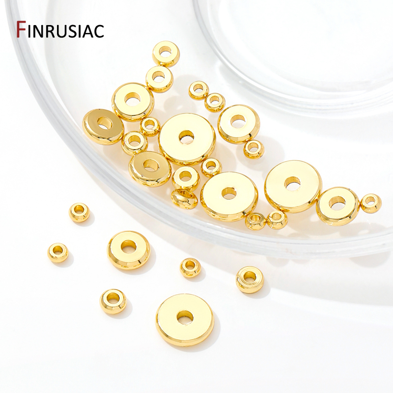 18K Gold Plated Brass Flat Spa - Jewelry Making Equipment recension och pris
