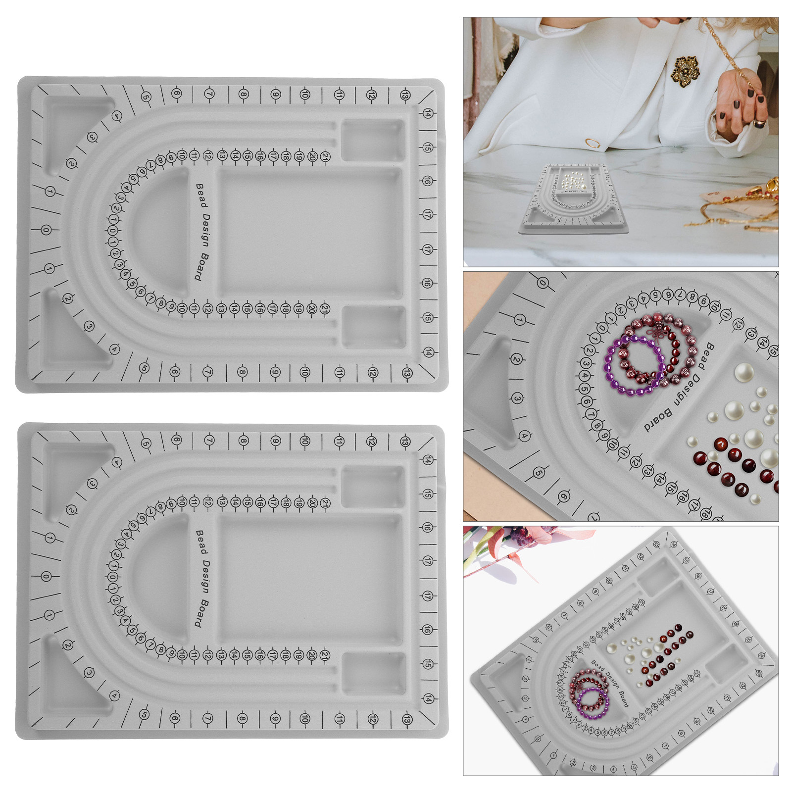 2Pcs Bead Design Board Jewelry - Jewelry Making Necklaces recension och pris