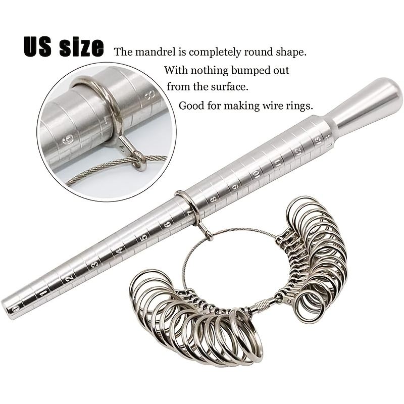 3pcs Stainless Steel Ring Size - Jewelry Making For Beginners recension och pris