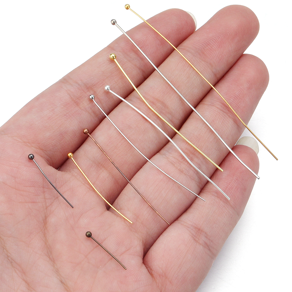 100/200pcs Copper Ball Head Pi - Jewelry Making Equipment recension och pris