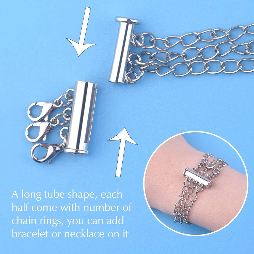 2pcs Multi Strand Necklace Lay - Jewelry Making Metals recension och pris