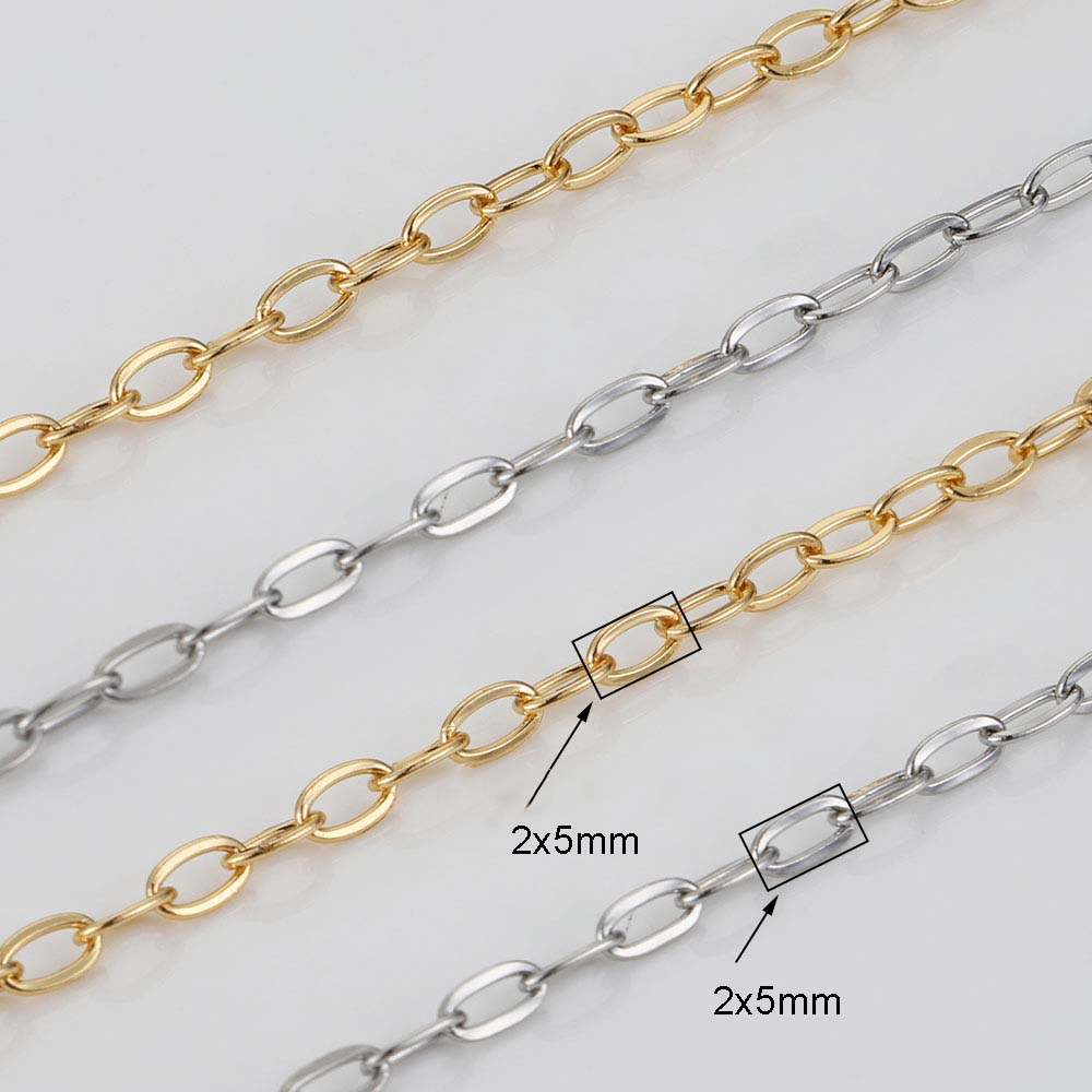 2M/Roll Stainless Steel 2x5mm  - Chain Roll Cable recension och pris