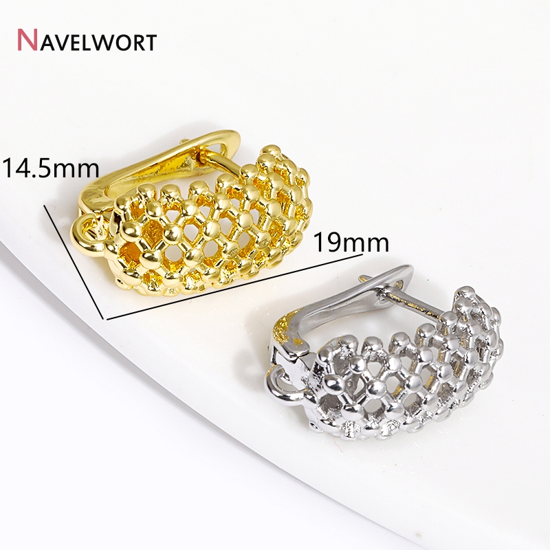 18K Gold Plated Brass  Hollow  - Jewelry Making Supplies recension och pris