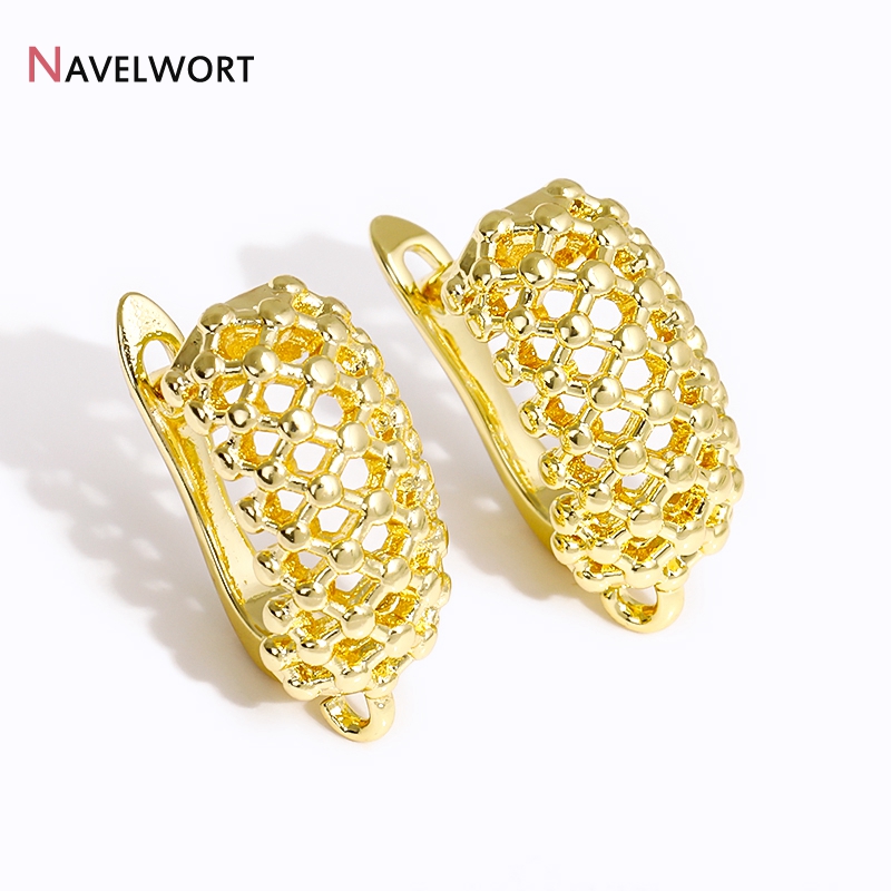 18K Gold Plated Brass  Hollow  - Jewelry Making Supplies recension och pris