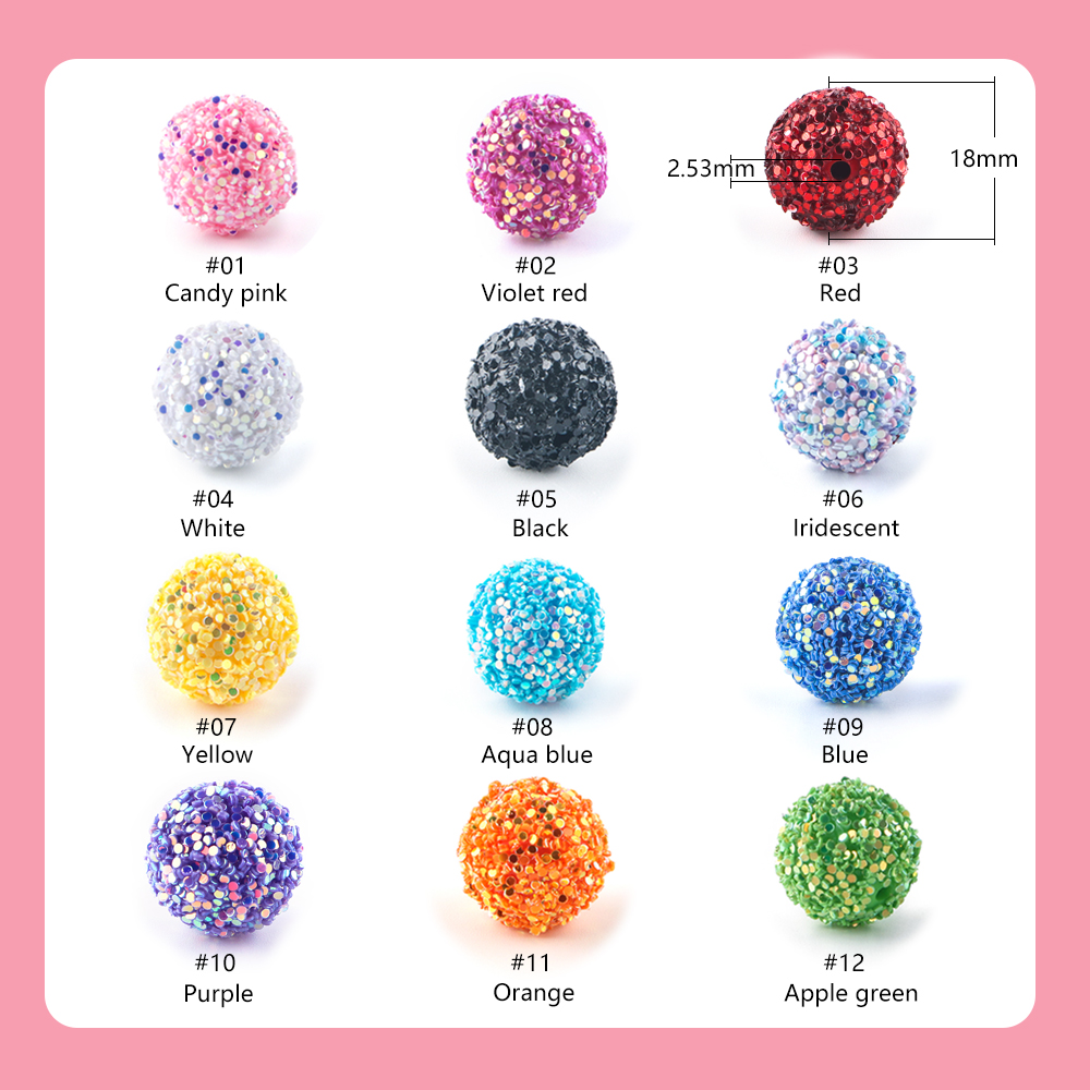 18/20MM Acrylic Round Bead Mer - Jewelry Making Process recension och pris